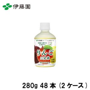 ニッポンエール長野県産りんご三兄弟 280gPET×48 伊藤園 [4901085644447×48] 2ケース販売 甘酸っぱく爽やかな味わいが楽しめる 防災 備蓄 備蓄 アウトドア｜conpaneya