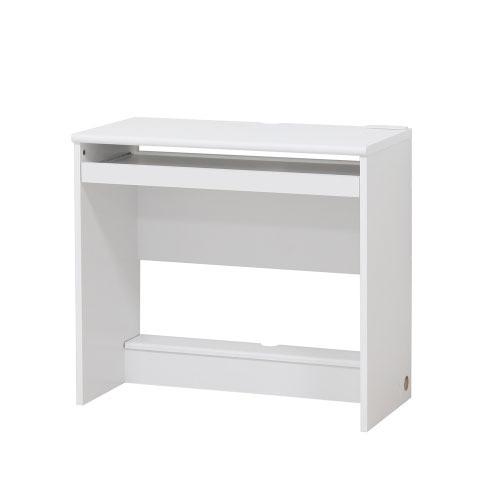 配線収納デスク フットレスト付 ホワイト [4954877252184] W80×D39×H71.5...