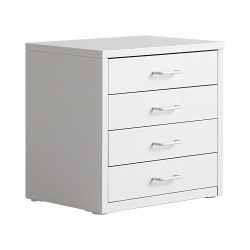 ドロワーキャビネット Muun ムーン DCB-4D-WH [560004110] ホワイト デスク...