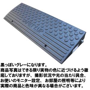 セフティアップ 段差解消プレート 基本8cm 軽量タイプ ダークグレー 乗用車 [8NG] 車用品 車庫 車椅子 自転車 テラダ  メーカー直送