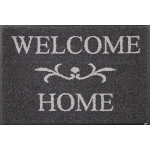 マット wash+dry [AB00002] A004A Welcome Home anthrazit 50 × 75 cm クリーンテックス メーカー直送｜conpaneya