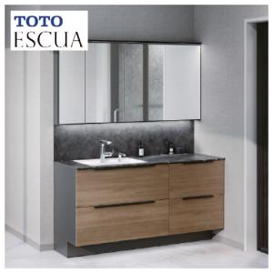 洗面化粧台 エスクア 間口900mm TOTO [ESCUA18] ミラーキャビネット