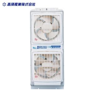 ウィンドゥツインファン同時給排形窓用換気扇FMT-200SM 高須産業 窓用換気扇 1.5m ウィンドゥツインファン FMT-200P 同時給排