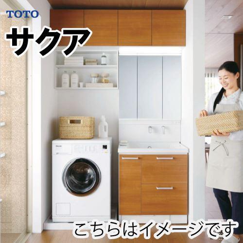 洗面化粧台 サクア TOTO [LMWB075A3SL-2G+LDSWB075-C-1-] 間口75...