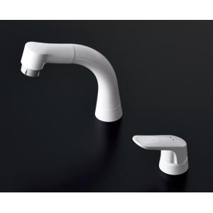 TOTO  洗面所用水栓 [TL362E1S] 台付2穴 シングルレバー ハンドシャワー