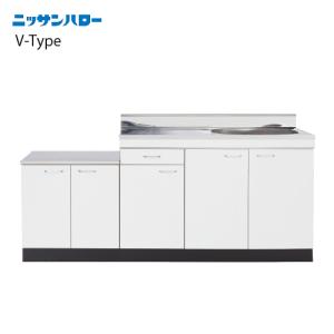 流し台 公団型 N型 C型 小型ゴミ収納器付 [NA55-170G(R/L)] 間口1700
