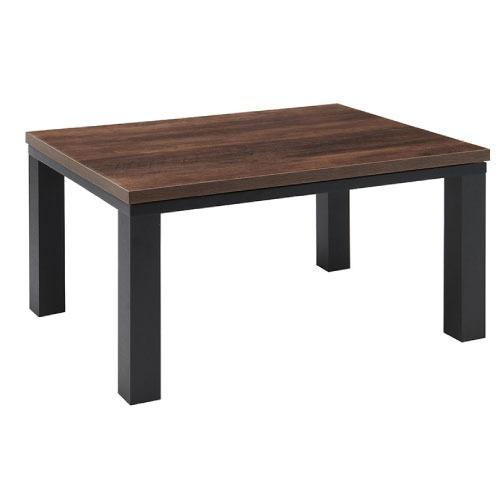 こたつテーブル リビングコタツ 80×60cm 長方形 [YLW-8609MC(MBK)] アンティ...