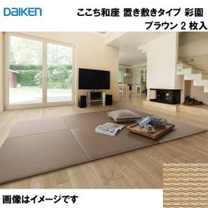 和紙畳 ここち和座 置き敷きタイプ 2枚入り 大建 DAIKEN [YQ5106-2] 彩