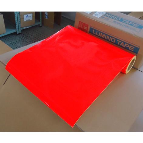 シンロイヒ　ルミノテープ＃200　50cm×1ｍ　レッド　シンロイヒ株式会社　蛍光テープ　