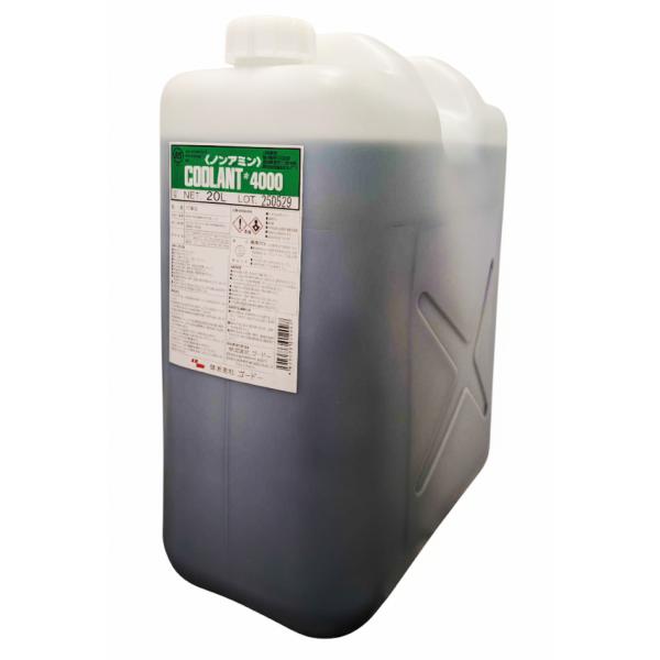 クーラントJIS　緑　ノズル付き　20L　ノンアミンタイプ　ポリ缶入り　ゴードー　＃4000　（エチ...