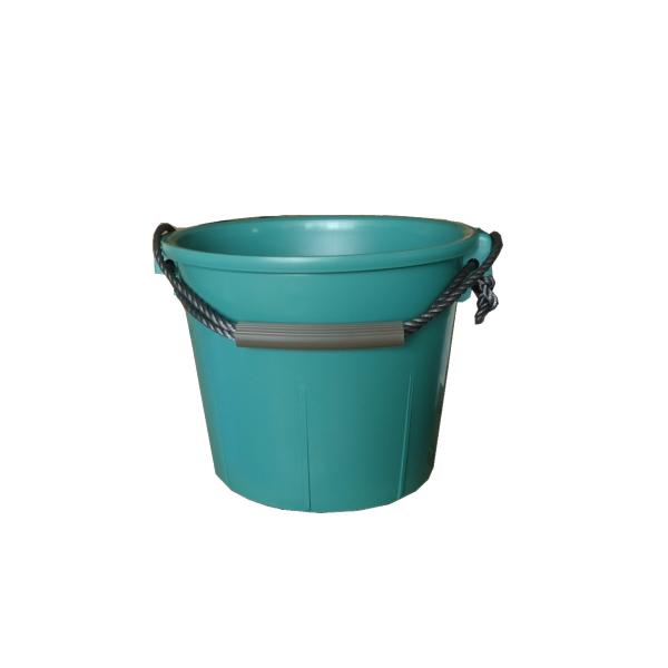 三甲　タフバケツ（ロープ持手）　13Ｌ　グリーン　401500-02　サンコー　左官用バケツ　工業用...