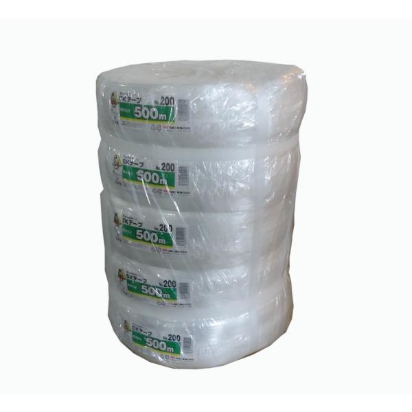 SKテープ　NO.200　白　ソフトタイプ　200mm×500m　５巻（１梱包）　信越工業　ホワイト...