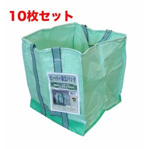 自立バック180Ｌ　10枚セット(1ケース)　緑　＠1177円/枚X10枚　55X55X60cm　ビ...