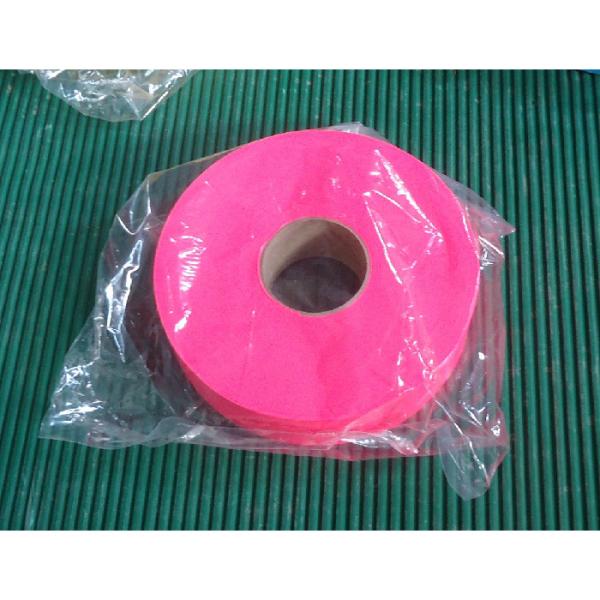 アキレス　標識テープ　ピンク　0.1×30ｍｍ×100ｍ　測量テープ　マーキングテープ　蛍光ピンク　...