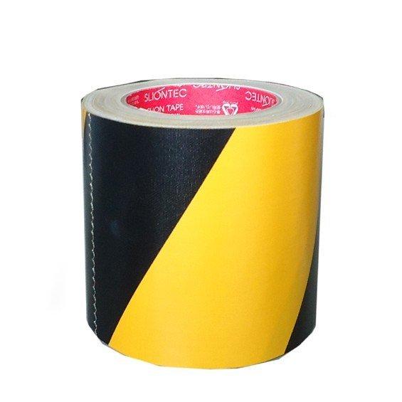 危険表示テープ　120mm×25m　12缶1ケース　No.3362　スリオンテック　布虎テープ　黄黒...