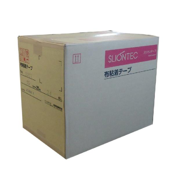 スリオン　布テープ#3377　茶色　75mm×25m　24巻（１ケース）　スリオンテック