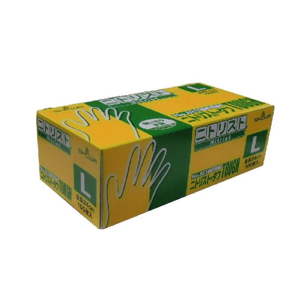 ショーワ　ＮＯ．８８３　１００枚入　Ｌサイズ　ニトリスト・タフ　ブルー