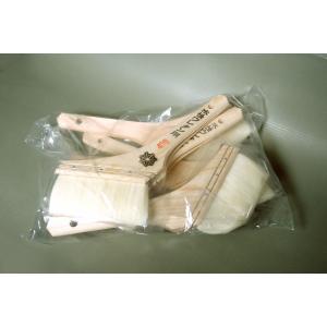 水性ウレタン用 刷毛　白毛　筋違　4.0号　90mm×5本　40号