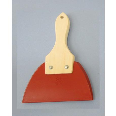 ゴムベラ　Ｋ柄付赤　４号　（１２３ｍｍ）　【※代引不可※】