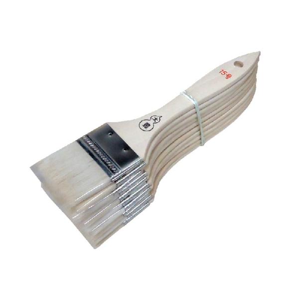 金巻エナメル刷毛　白毛　平型　15号　　40mｍ　10本　（1束）　【※代引不可※】