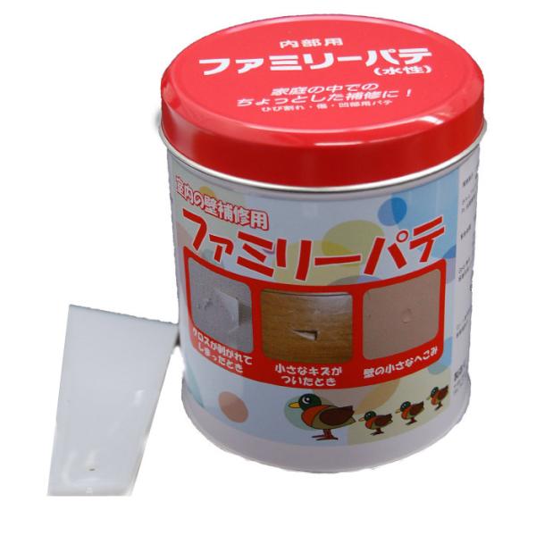 メーコー　ファミリーパテ　400ｇ　ヘラ付　水性　室内用パテ
