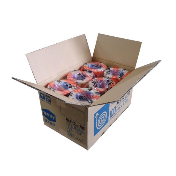 セキスイ　布テープNO.705　茶色　　　　100mm×25m　12巻（１ケース）　　　　SEKIS...