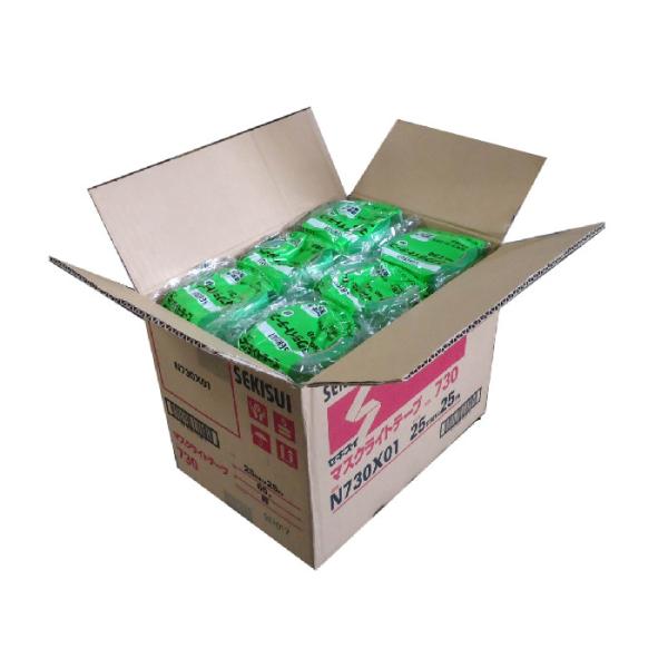 セキスイ　マスクライトテープ　NO.７３０　緑　25mm×25m　60巻入（１ケース）　　SEKIS...