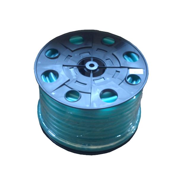 カクイチ　散水ホース　ガーデンG115D　18ｍｍ×23ｍｍ×50ｍ　グリーン透明水道ホース　（耐寒...