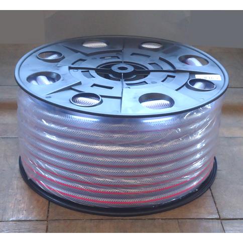 カクイチ　糸入り透明水道ホース　15ｍｍ×50ｍ　FUN121C　散水用ホース　内径15ｍｍｘ外径2...