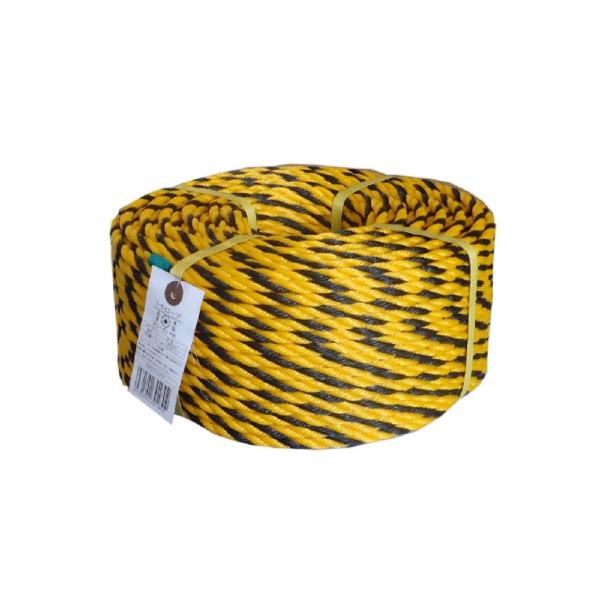 トラロープ　（標識ロープ）　#9×約100m　黄黒