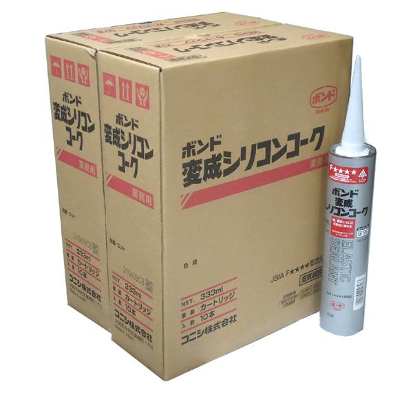 ボンド 変成シリコンコーク　ライトグレー　333ml　20本セット　コニシ　高モジュラスタイプ　カー...