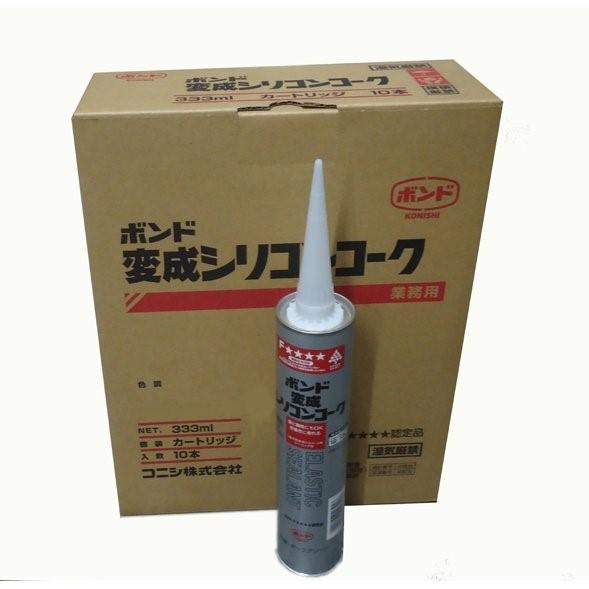 ボンド　変成シリコンコーク　ブルー　333ml　10本セット　コニシ　高モジュラスタイプ　カートリッ...