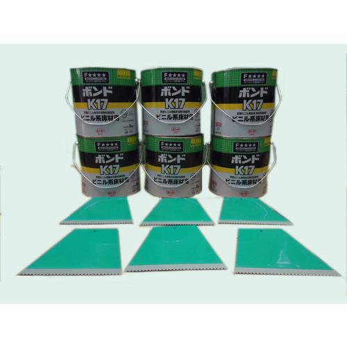 コニシ　ボンド　K17　3ｋｇ　6缶入（ボンドヘラ付）＃41347【送料無料※北海道、沖縄、離島除く...