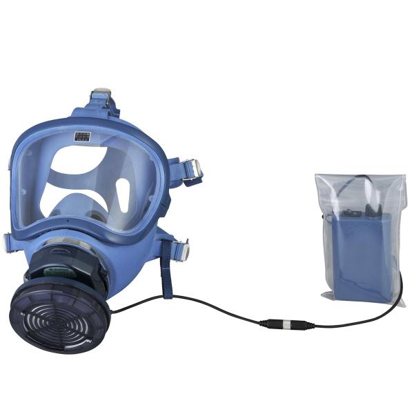 興研　BL700HA-03　全面形電動ファン付きマスク　充電池・充電器付き　サカイ式　電動ファン付き...