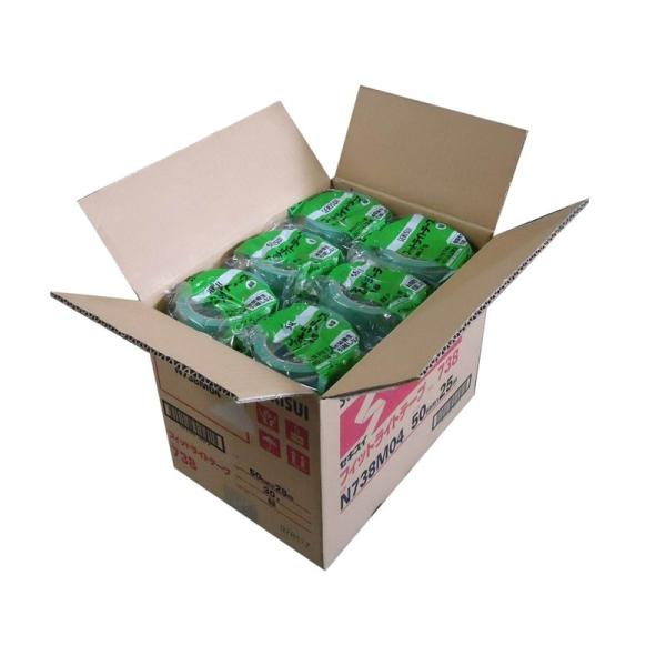 セキスイ　フィットライトテープ　緑　50mm×25m　30巻（１ケース）　NO.738　SEKISU...