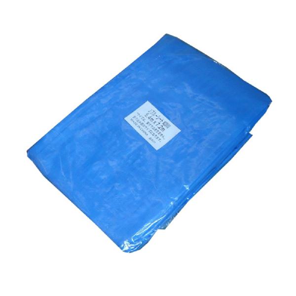 ブルーシート＃2000　5.4x7.2ｍ（折込前寸法）　平均重量4.0kg　実寸約5.3ｍ×7.1ｍ...