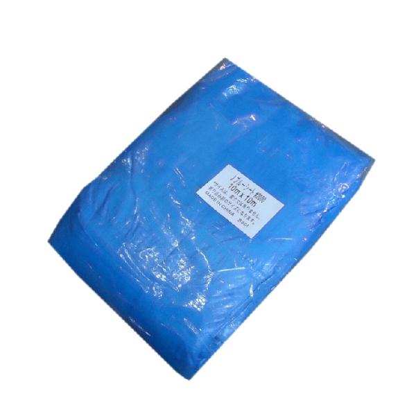 ブルーシート♯2000　10x10ｍ（折込前寸法）実寸9.9〜9.85ｍｘ9.9〜9.85ｍ　平均重...