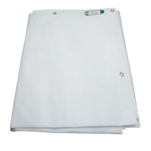 PE 防炎シート 白 1.82x3.4m 防炎2類 10枚セット ハトメ30cmピッチ