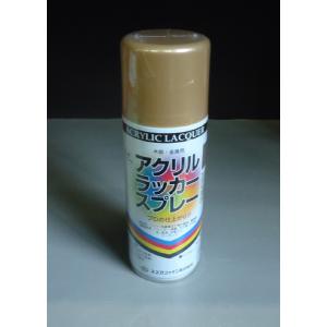 スズカ アクリル ラッカースプレー  ゴールド 300ml スプレー ラッカー 丸吹 金