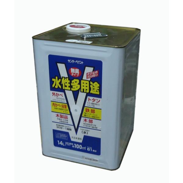 サンデーペイント　水性多用途　14L　白色