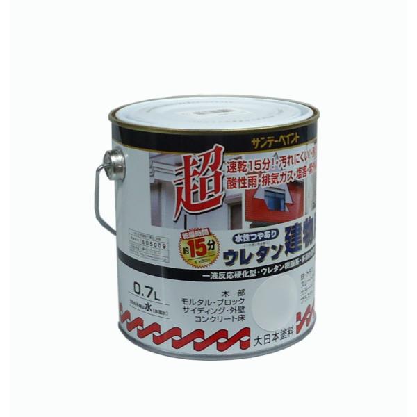 サンデーペイント　水性つやあり ウレタン建物用　0.7L　各色
