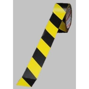 パイオラン標示テープ　50ｍｍ×25ｍ　30巻入り1ケース　TT-06-YB　トラテープ　斜め　スト...