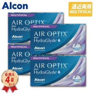 コンタクトレンズ 遠近両用 2WEEK アルコン エア オプティクス プラス ハイドラグライド マルチフォーカル (6枚入り)  4箱セット (AOHGMF)