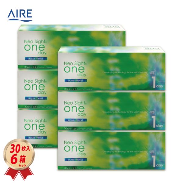 1DAY ネオサイトワンデー アクアモイスト 30枚入り 6箱セット (NS1dAM) 1日使い捨て...