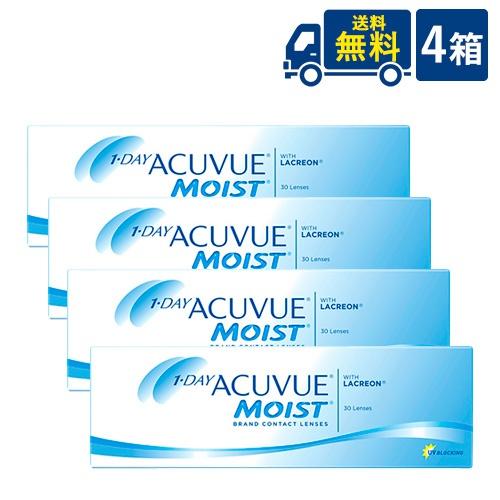 ワンデーアキュビューモイスト 30枚入 4箱 ジョンソン・エンド・ジョンソン UVカット 1日使い捨...