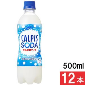 アサヒ飲料 カルピスソーダ 500ml 12本の商品画像