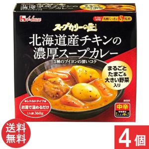 送料無料 ハウス スープカリーの匠 北海道産チキンの濃厚スープカレー 360g×4個｜ひかりコンタクト