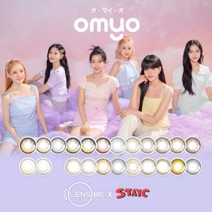 カラコン 1ヵ月 オマイオ バイ レンズミー マンスリー 2枚入 1箱 OMYO BY LENSME Monthly 度あり 度なし カラーコンタクト｜contactlens-miruno