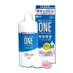 バイオクレンワン スーパークリア 500ml 1箱  コンタクト＆ カラコンすべてのソフトレンズ 洗浄 消毒