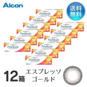 フレッシュルックデイリーズイルミネート　エスプレッソゴールド (30枚)　12箱セット/ コンタクトレンズ｜contactlens